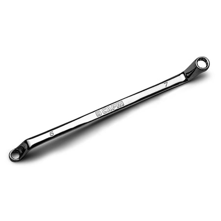 Capri Tools 6 mm x 7 mm 75-Degree Deep Offset Double Box End Wrench CP11950-0607